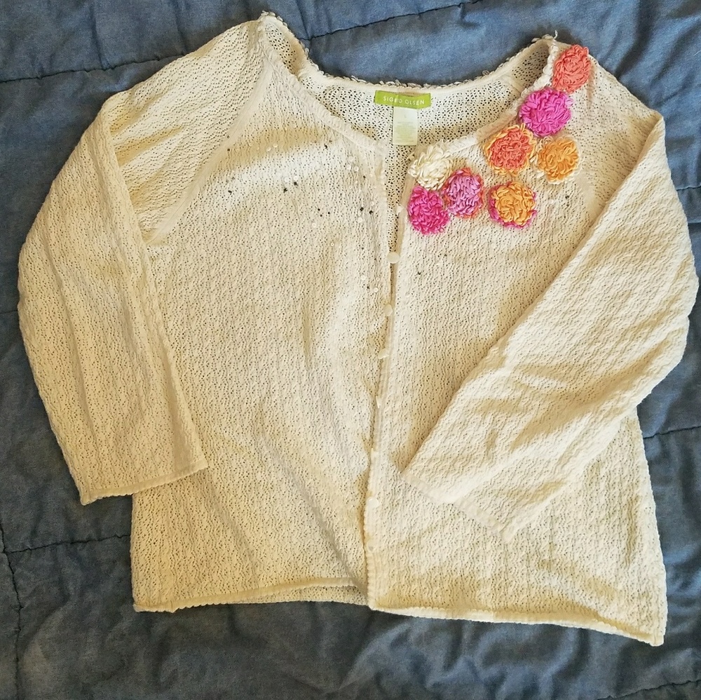 Fresh and Flowery Spring Cardigan